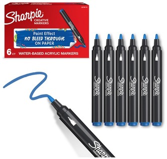 Marker akrylowy Parang-niebieski., Sharpie