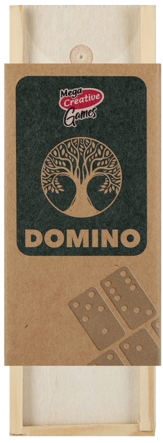 Gra domino drewniane 5x15x3cm 28szt., Mega Creative