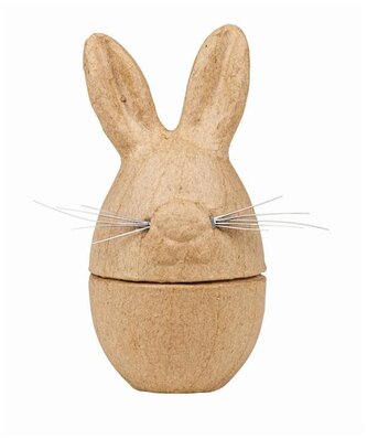 Pudełko w kształcie królika 6x6x12 cm, Decopatch