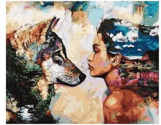 Numeromalowanie 40x50cm Zwierciadło duszy BR4050383 (bez ramy), iPicasso