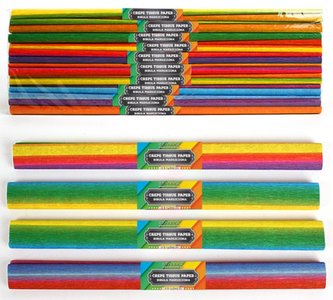 Bibuła marszczona tęcza (10szt)