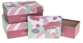 Zestaw pudełek 676 9700-26 3 szt., Rozette