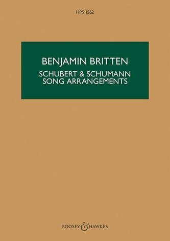 Schubert & Schumann Song Arrangements: For Chamber Orchestra