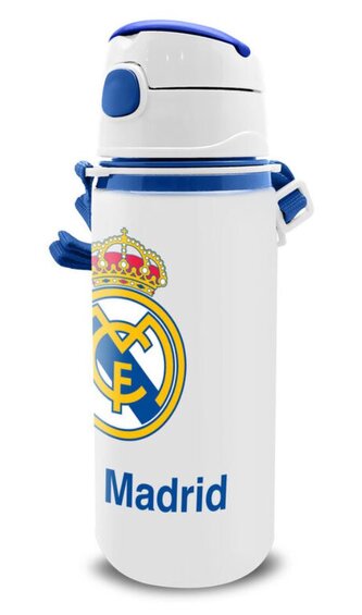 Hliníková láhev na pití Real Madrid: Hlavní logo (objem 600 ml)