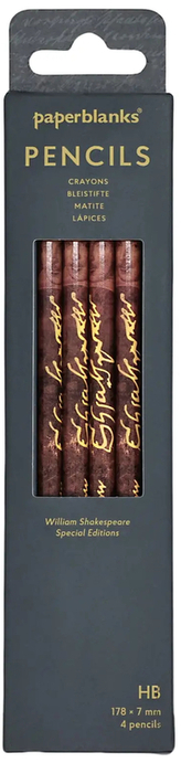 Ołówek Special Editions William Shakespeare op. 4szt, Paperblanks