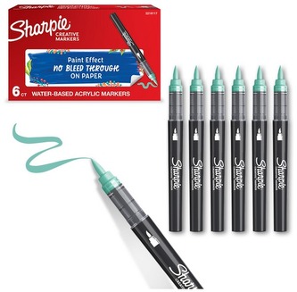 Marker akrylowy brush Lake Green-morski., Sharpie