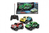 Auto RC terénní plast 16cm 27MHz na baterie svítící 3 druhy v krabici 24x12,5x13cm