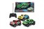 Auto RC terénní plast 16cm 27MHz na baterie svítící 3 druhy v krabici 24x12,5x13cm