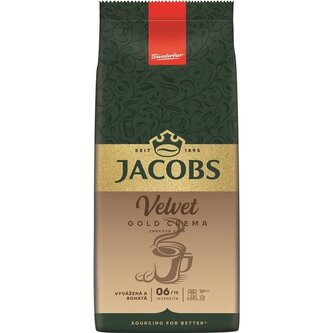 Zrnková káva Jacobs - Velvet Gold Crema, 1 kg