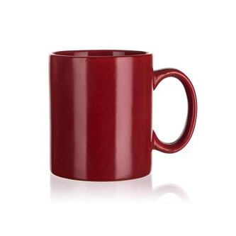 Hrnek Banquet MAT - keramický, bordó, 350 ml