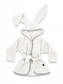 Dětský mušelínový župan s oušky Bunny - smetanový; 80-98 (9-36m)