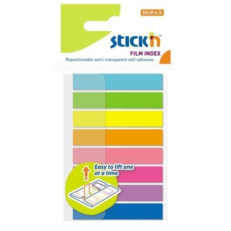 Záložky Stick’n by Hopax POP-UP, 8×45 mm, 8 barev