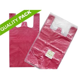 Tašky mikroten-14 mic, 30x18x55 cm,červené, 100 ks