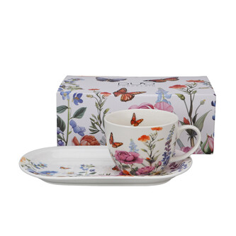 Zestaw śniadaniowy filiżanka jumbo ze spodkiem SUMMER