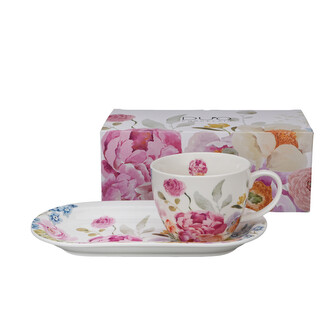 Zestaw śniadaniowy filiżanka jumbo ze spodkiem JUNE