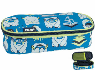 Piórnik owalny The Yeti niebieski 081130 YTB MILAN