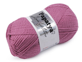 Pletací příze Papatya Love Glitter 100 g - 1 ks - 7 (3570) lila