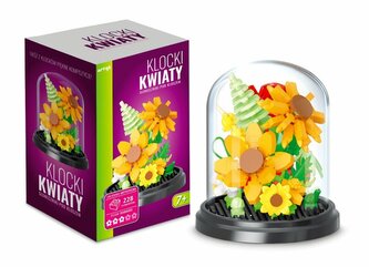 Klocki kwiaty Słoneczniki pod kloszem 228el 137013