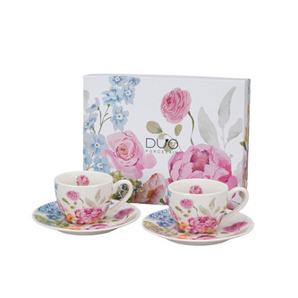 2 filiżanki espresso ze spodkami JUNE