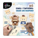 Gumka i temperówka Miś KIDEA