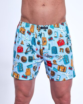 Bokserki Cornette Classic 001/169 S-2XL niebieski jasny M