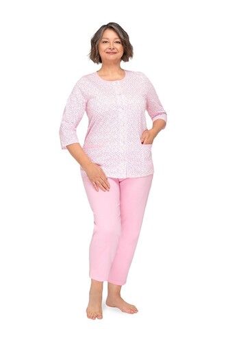 Piżama Martel Kasia II 266 3/4 M-3XL rozpinana różowy 3XL
