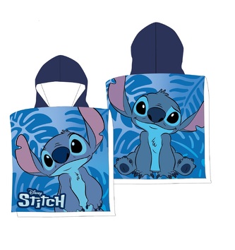 FAST DRY PONCHO 50X100 CM LILO AND STITCH BLUE LIL36-5077 MICROFIBER