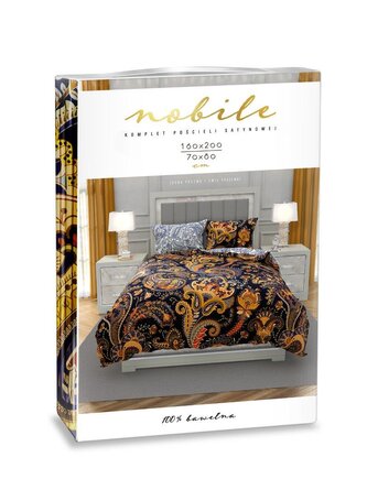 POŚCIEL KPL.160X200+2x70X80 NOBILE 001 SATYNA BAW.FOTOPRINT
