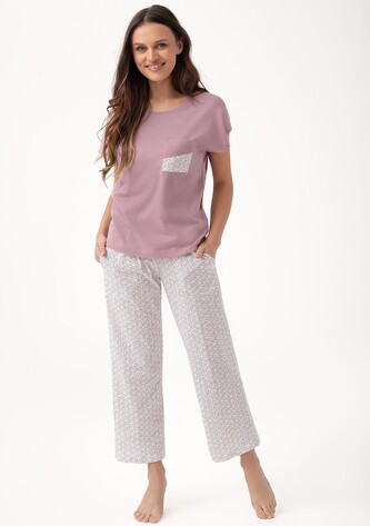 Piżama Luna 319 kr/r M-2XL W25 damska kakaowy XL