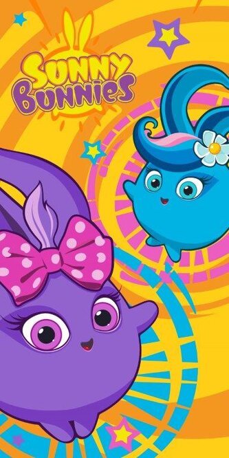 RĘCZNIK SUNNY BUNNIES 008 70X140 BAW.