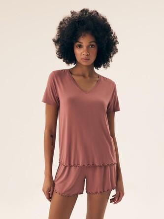 Piżama Henderson Ladies 43022 kr/r Noves S-3XL mauve L