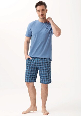 Piżama Luna 803 kr/r M-2XL męska niebieski M