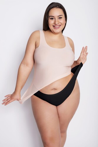 Figi Julimex Flexi-one Plus Size XL-3XL czarny plus