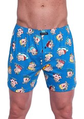 Bokserki Cornette Classic 011/170 3XL-5XL niebieski 4XL