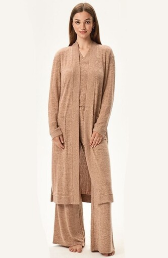 Szlafrok Henderson Ladies 41948 Fudge S-XL beige S