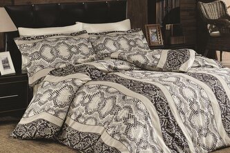 POŚCIEL KPL.GRAVEL KAHVE C1 220X200+2X70X80 SAT.BAW.