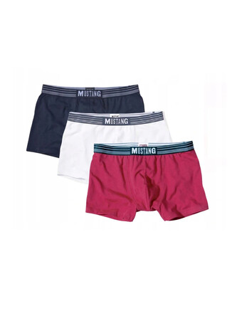 Bokserki Mustang 4046-1003 Retro 0'3 M-2XL navy-white-red XL