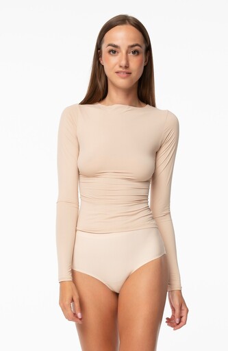 Koszulka Julimex Simle Longsleeve dł/r S-XL beżowy XL