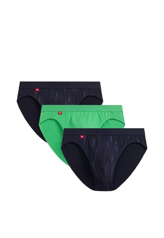 Slipy Atlantic 3MP-193 A'3 S-2XL granatowy-zielony M