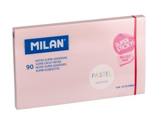 Karteczki samoprzylepne 127x76/90K róż MILAN