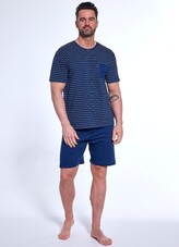 Piżama Cornette 325/175 Lagoon kr/r S-2XL męska granatowy L