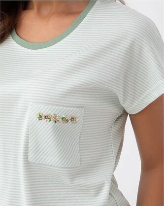 Piżama Luna 323 kr/r M-2XL damska zielony M