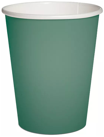 Kubki papierowe 0,25 l Monocolor (dark green), Paw