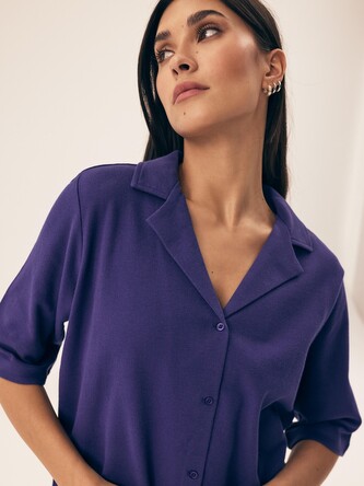 Piżama Henderson Ladies 43348 Nilsa 2 kr/r S-L rozpinana blue M