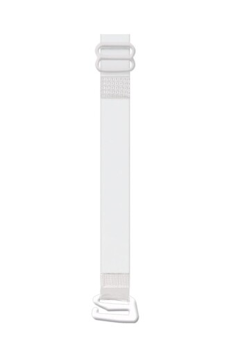 Ramiączka Julimex RT 04 silikonowe z metalowym zaczepem 10 mm transparentny-biały zaczep 10 mm