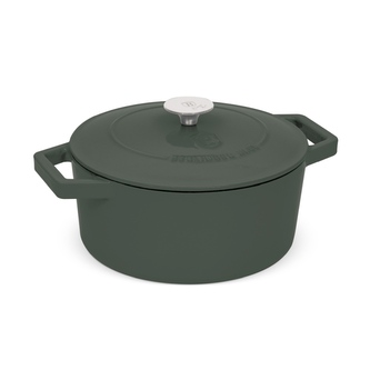 BERLINGERHAUS Pekáč litinový s poklicí 24 cm Matte Green Collection BH-6544