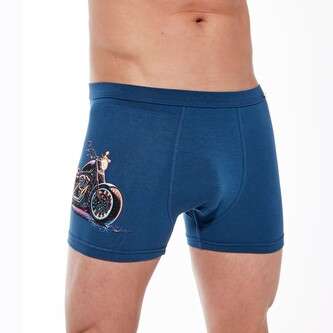 Bokserki Cornette Tattoo 280/232 Motorcy M-2XL morski M