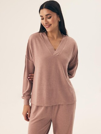 Piżama Henderson Ladies 43017 Boar dł/r S-2XL dusty rose L