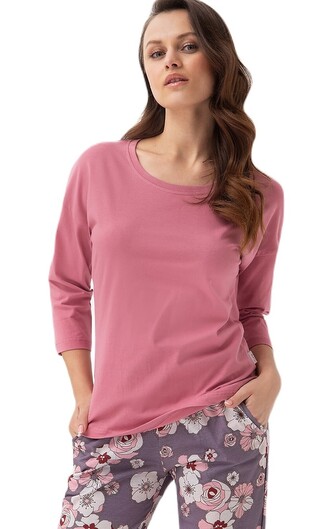 Piżama Luna 397 3/4 3XL damska ciemny róż 3XL