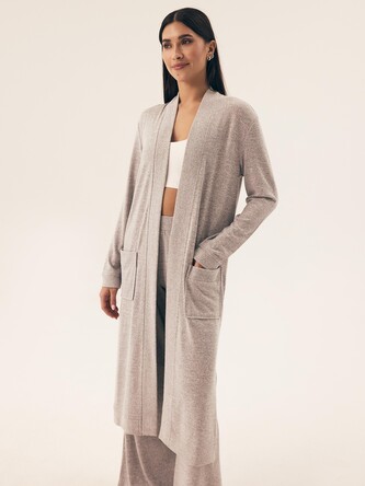 Szlafrok Henderson Ladies 41948 Fudge S-XL light grey L/XL